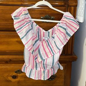 off the shoulder crop top